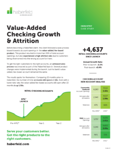 Value-Added Checking Growth & Attrition